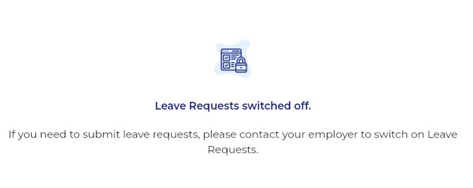 Portal_LeaveRequests Switched Off_Employee