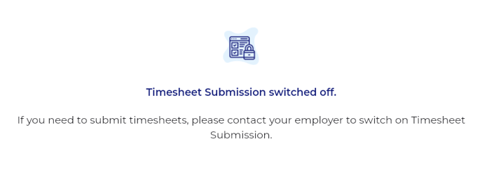 Portal_Timesheets SwitchedOff Message_Employee