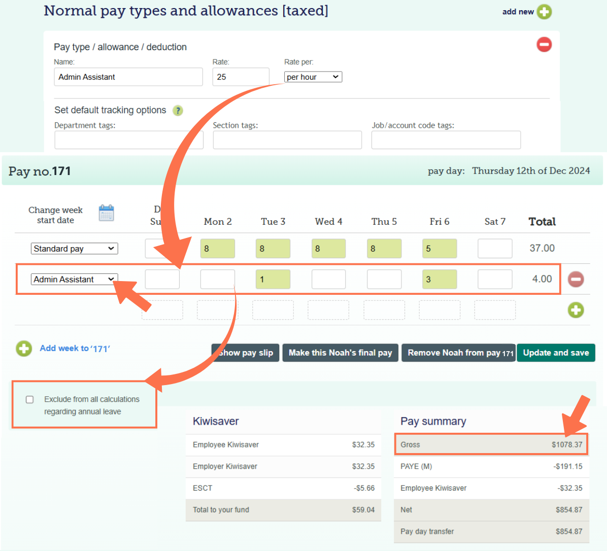 Creating a Different Pay Rate Custom Pay Type
