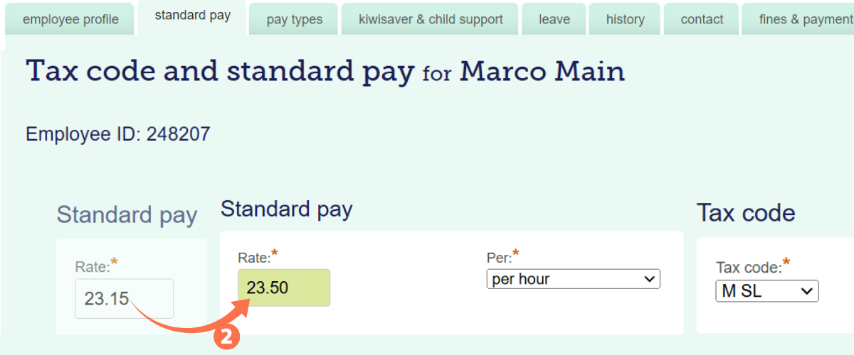 Changing the Pay Rate during a Pay Period