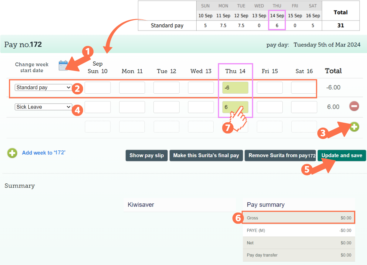 Correction Pays - Making a Correction if the Employee's Work Pattern ...